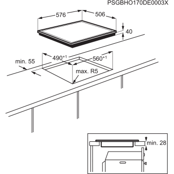 Electrolux Kochfeld GK58PCN